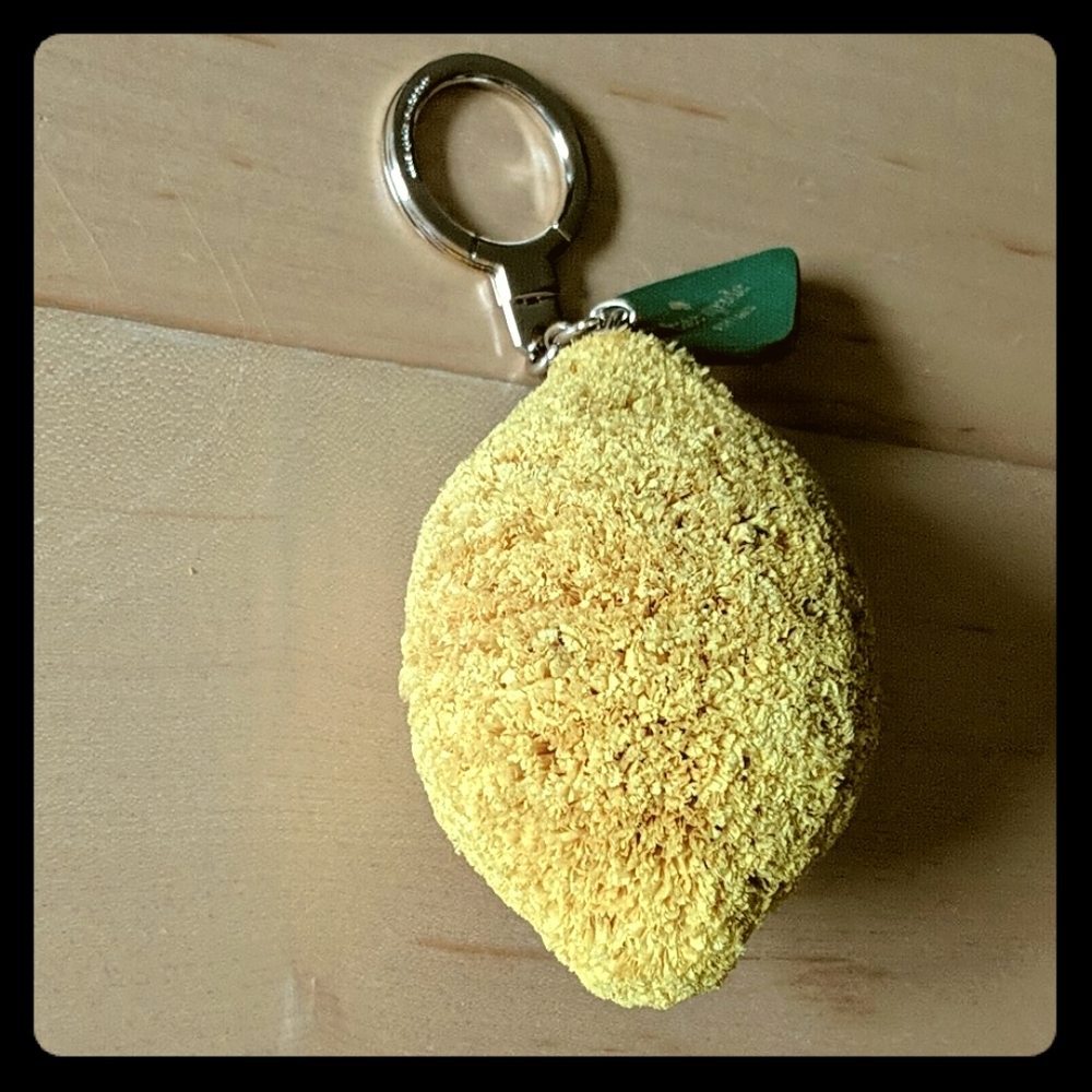 Kate Spade Lemon Keychain Purse Charm